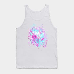 Abstract Vibrant Multicolor Brush Strokes and Splatters 10 Tank Top